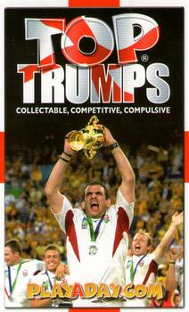 2003 Top Trumps England Rugby Heroes #NNO Steve Thompson Back